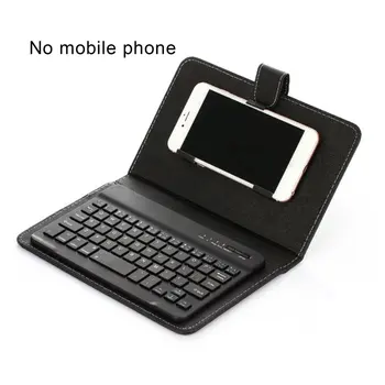 

Mobile Phone Wireless Keyboard Leather Case Wireless Keyboard Protective Cover Three Systems Universal Two