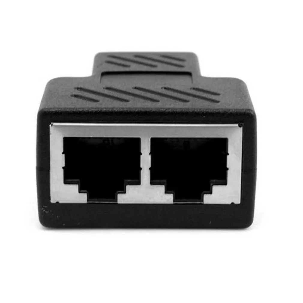 Практичный RJ45 Сплиттер Адаптер 1-2 способа двойной женский порт CAT5/6 LAN Ethernet кабель