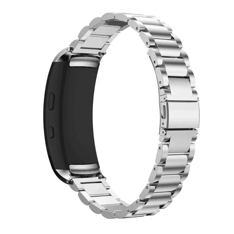 1 шт. подходит для samsung gear Fit 2 Fit2 Pro SM-R360 смарт-ремешок металлический браслет - Цвет: silver