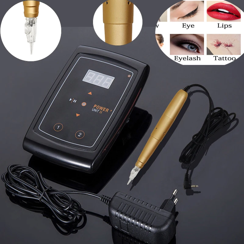 

Microblading eyebrow tattoo Cartridge Needles digital machine micropigmentation permanent makeup dermografo merlin tattoo pen