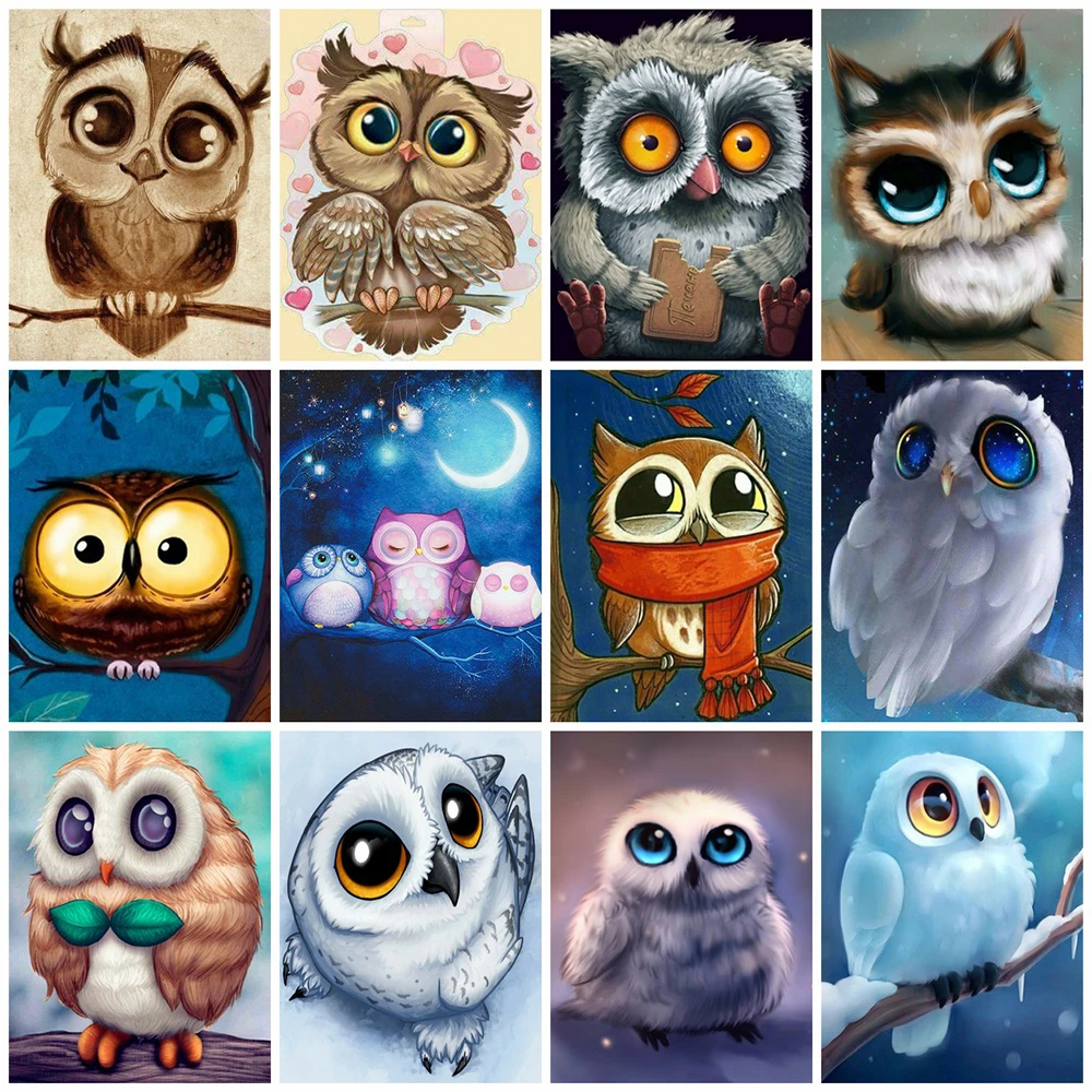 Royal Secret Diamond Painting Full Square Round Owl Cross Stitch Diamond Mosaic Animal Picture Of Rhinestones Bead Embroidery Diamond Painting Cross Stitch Aliexpress