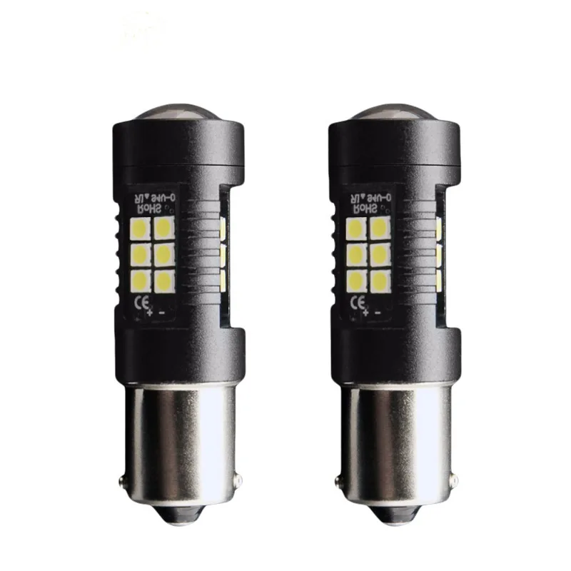 1 шт. Автомобильный светодиодный указатель поворота 1156 1157 BA15S 2835 3030 21SMD S25 заднего тормоза задний фонарь светильник сигнал поворота, стоп-сигналы обратный светильник лампочка