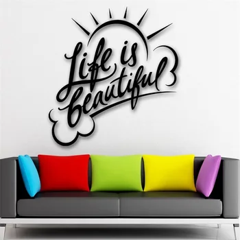 

Wall Sticker Vinyl Decal Inspiring Quote Positive Room Home Decor