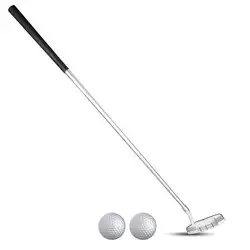 Клюшка для гольфа, головка из цинкового сплава, переносная клюшка для гольфа, для занятий спортом, для помещений, для улицы, толкатель