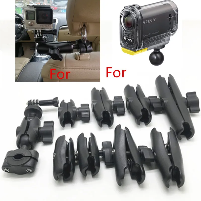 in car camera headrest mount for gopro sjcam osmo action cameras for