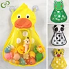 Bathroom Organizer Water Toys for Kids Baby Bath Toys Cute Duck Frog Mesh Net Toy Storage Bag Strong Suction Cups Bath Game WYW 1