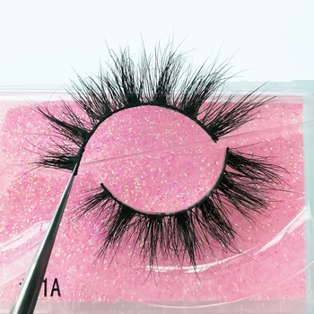SHIDISHANGPIN 1 pair 3D 100% real mink lashes makeup fluffy natural mink eyelashes dramatic false eyelash fake lash mak up 41A 1