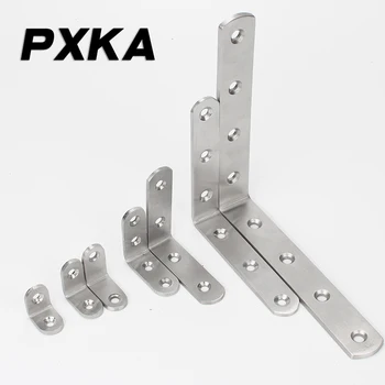 

Free shipping 2pcs thick stainless steel corner code right angle plus fixed angle iron L-shaped bracket support connector