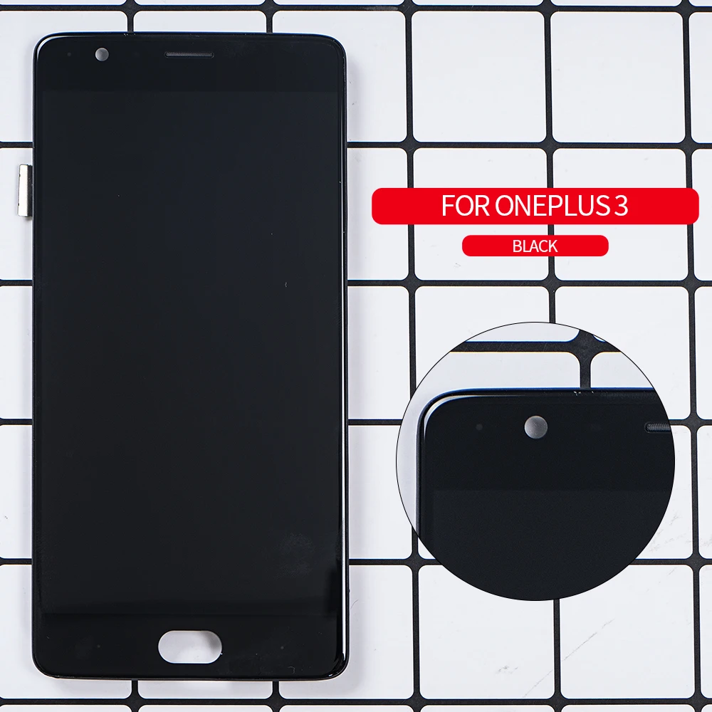 AMOLED 5 &quotЖК дисплей для Oneplus 3 3T ЖК сенсорный экран Рамка дигитайзер A3000 A3003 A3010