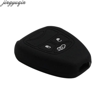 

jingyuqin 3 Buttons Silicone Key Cover For Jeep For Chrysler 200 300 Aspen PT Cruiser Sebring For Dodge Durango Avenger Charger