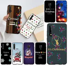 Новогодний чехол HPCHCJHM для Huawei P40 P30 P20 lite Pro Mate 20 P Smart 2019 prime|Бамперы|