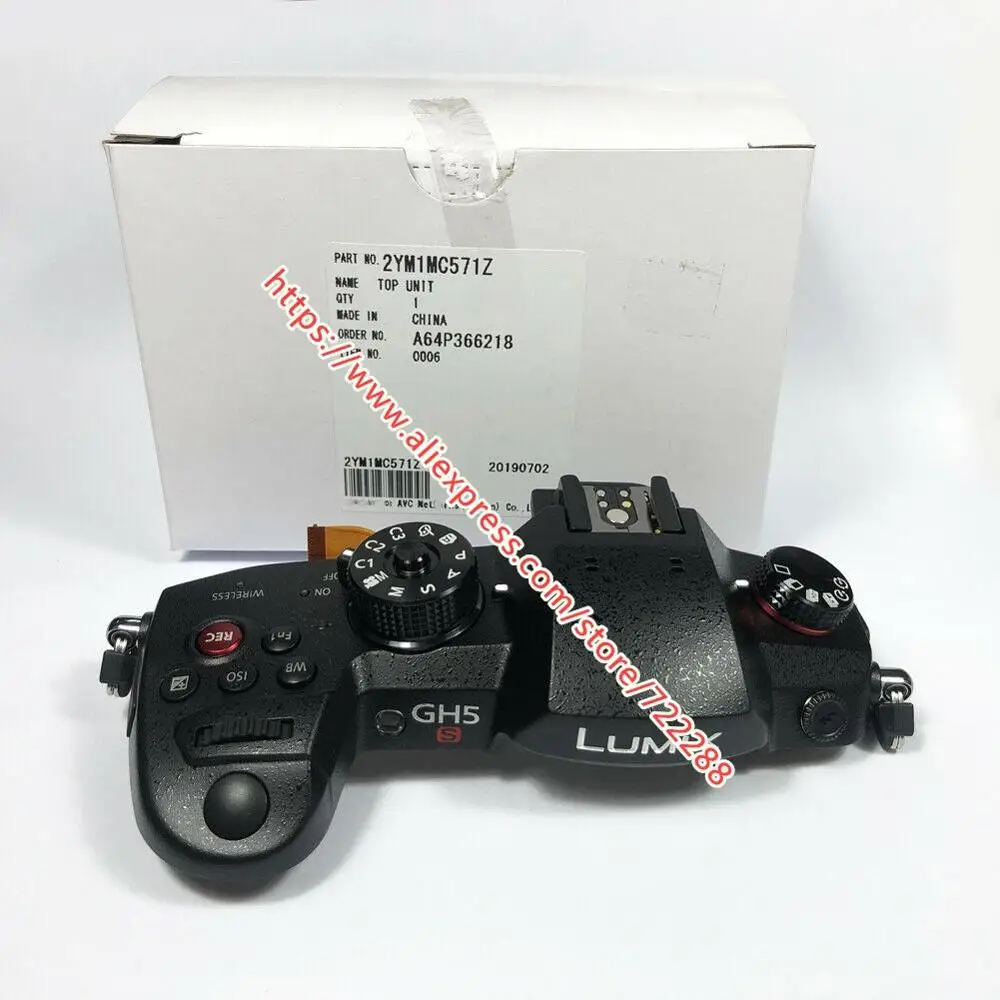 Запчасти для Panasonic Lumix DC-GH5S Верхняя Крышка Корпус в сборе режим кнопка спуска затвора(черный) 2YM1MC571Z