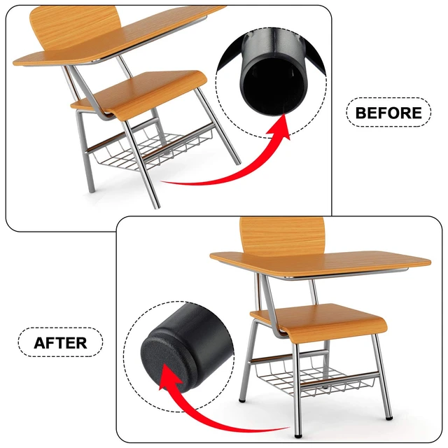 Pieds De Chaise De Table En Plastique Dur, Embout D'insertion De