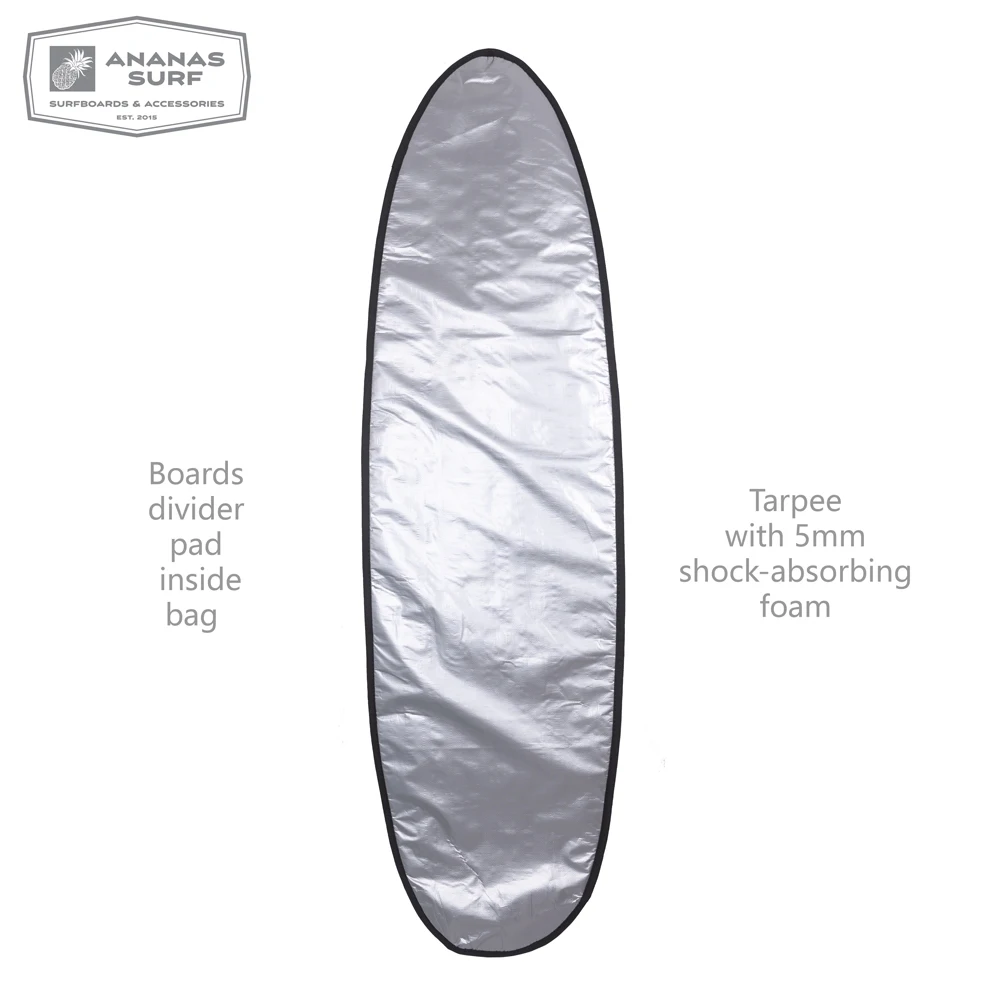 Ananas Surf Double surfboard cover bag 6ft.3, 6ft.8 travel protect coffin boardbag for two board