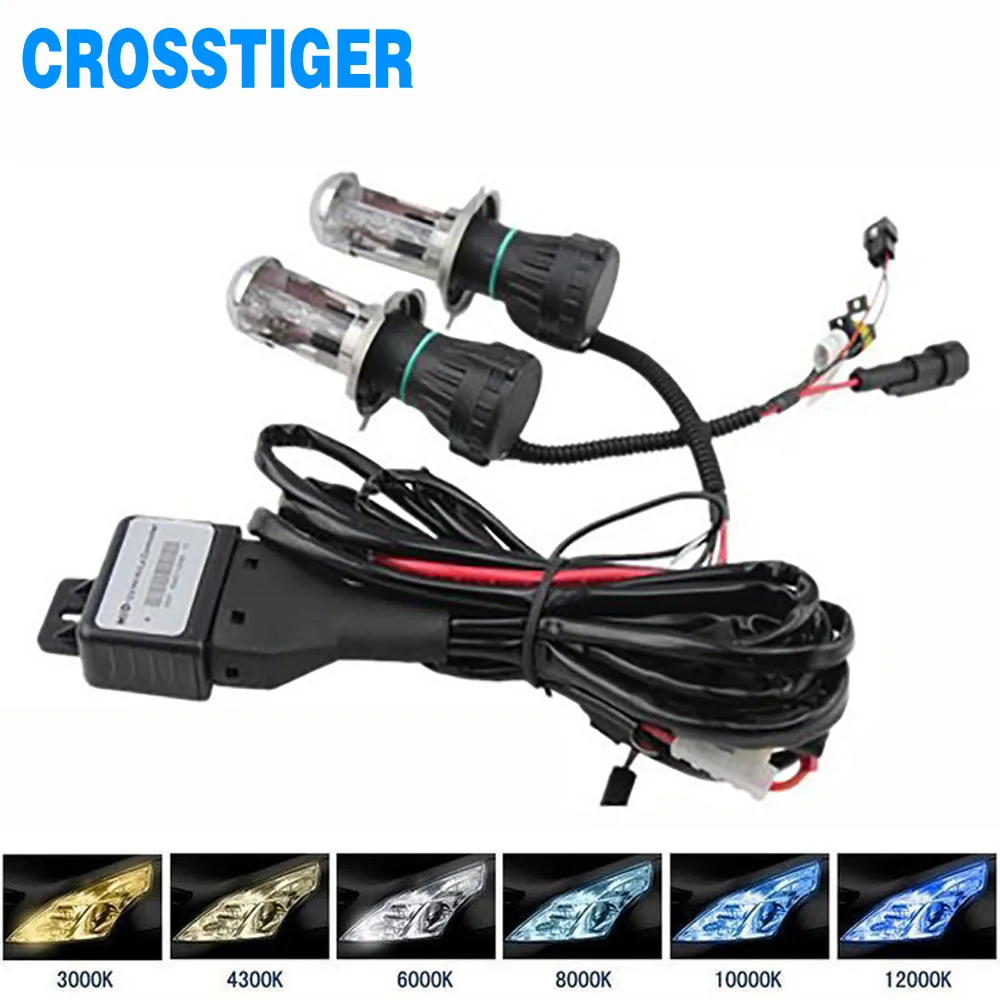 2x12V 55W 35W H4 HID лампы HI/LO луч Bi Xenon фары H13 9004 9007 авто 3000K 4300K 5000K 6000K 8000K 12000K | Автомобили и