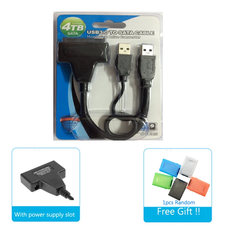 Подарочная коробка конвертер USB3.0 в HDD ssd SATA кабель для жесткого диска адаптер 3 0 SSD