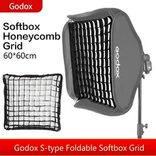 Godox сотовая Сетка 60*60 см 2" x 24" для Godox складной s-тип кронштейн софтбокс подходит для вспышки камеры(60*60 см Сетка только