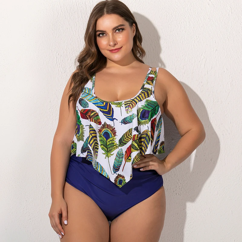 

Large Size L-5XL Women Swimming Suit Bikinis Set 2023 High Wiast Swimsuit Female Sexy Plus Size Swimwear Women Brazilian Biquin