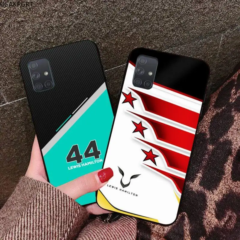 Силиконовый черный чехол Льюиса Гамильтона 44 дюйма для Samsung Galaxy A21S A01 A11 A31 A81 A10 A20E