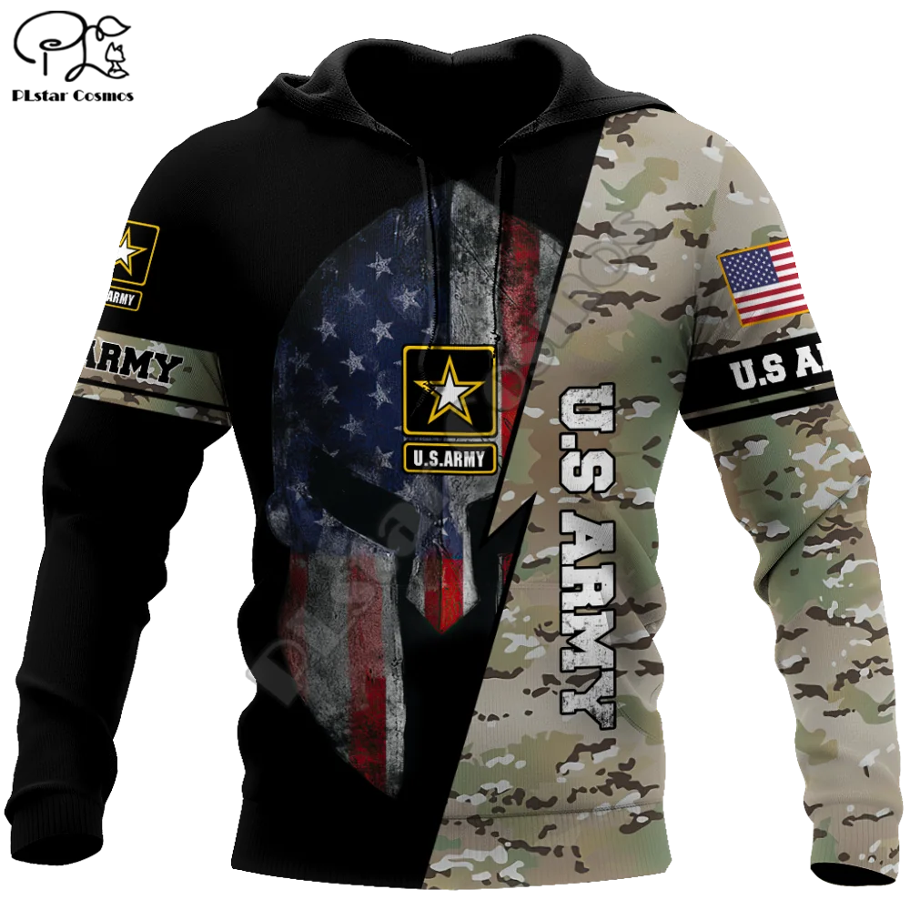 PLstar Cosmos Veteran Military Army Suit Soldier Camo Autumn Pullover NewFashion Tracksuit 3DPrint Men/Women Casual Hoodies A-2