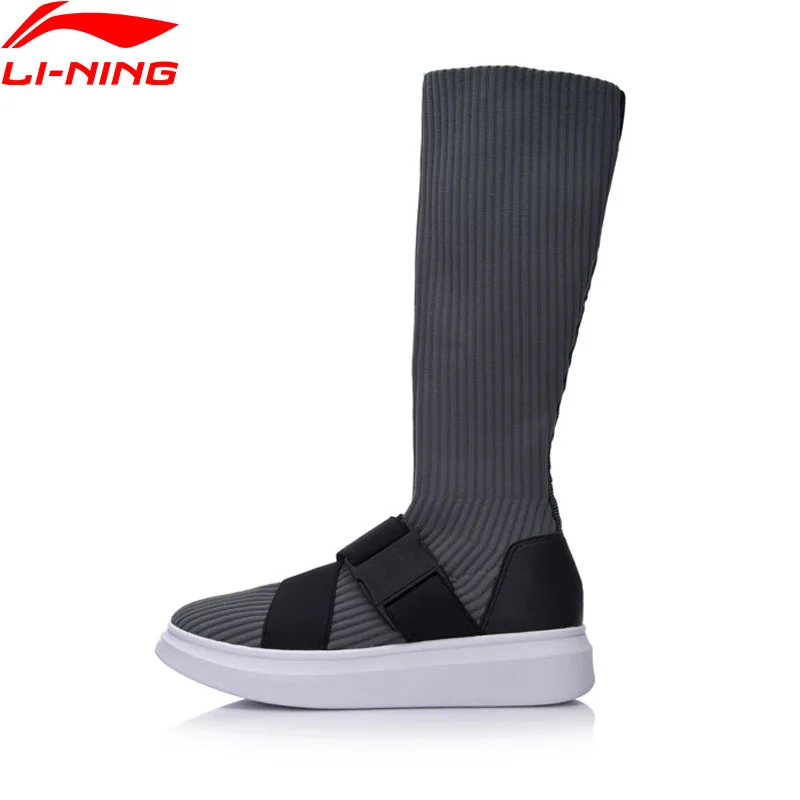 (Код обрыва) женские ботинки-чулки Li-Ning повседневная обувь тонкая дышащая