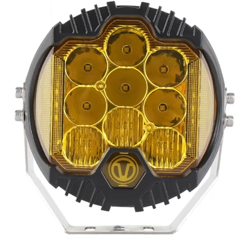 

Fuleem 7inch LED Light Pod 90W Side Shooter FLood Spot Off Road Driving Light 8000LM Amber DRL for Jeep Truck ATV SUV