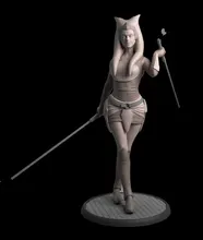 

1/24 75mm 1/18 100mm Resin Model Kits Space Fantasy Female Warrior Soldier Figure Unpainted No Color RW-098