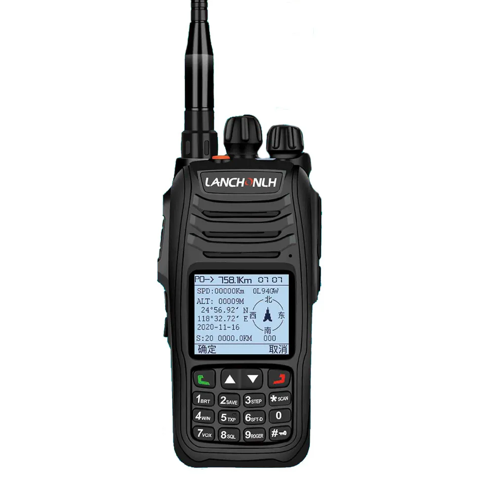 LANCHONLH HG-UV98 Professional APRS FM Transceiver GPS Blue Tooth Dual Band Walkie Talkie 136-174Mhz 400-470Mhz 5W 2500mAh