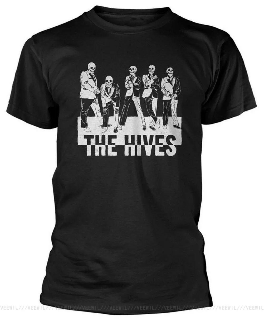 Новая хлопковая Футболка The Hives Skeleton Забавный дизайн 11 цветов для мужчин | Мужская