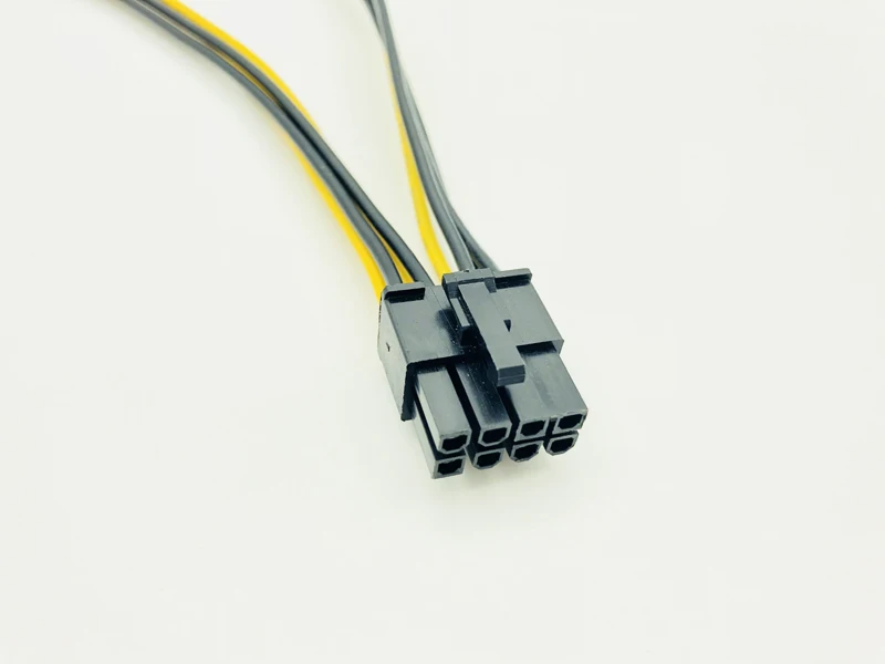 Durable Dual 4P to 8P Graphics Card Power Cable Dual 4Pin to 8Pin Video Card Power Supply D Port Graphics Card Cables for Mining