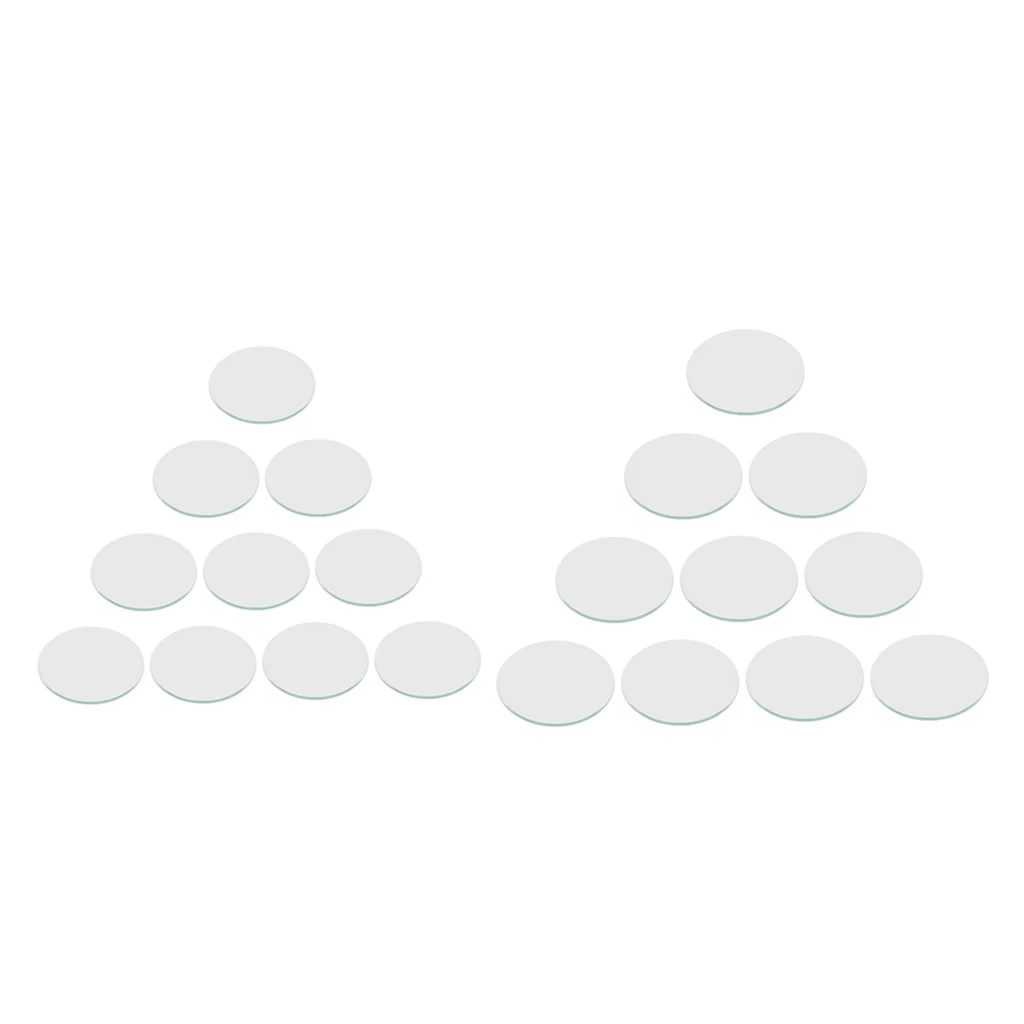 20Pcs Round Flat Mineral Crystal, Watch Glass Face Lens, Watch Accessories fit Any Watch Case - 35/35.5mm Dia