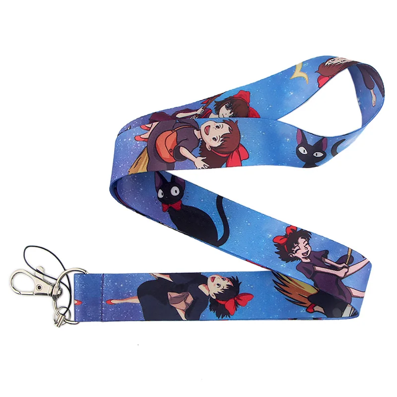 CA86 Kiki's Delivery Service Lanyard Neck Strap for key ID Card phone Straps Badge Holder DIY Hanging Rope Neckband Accessories |