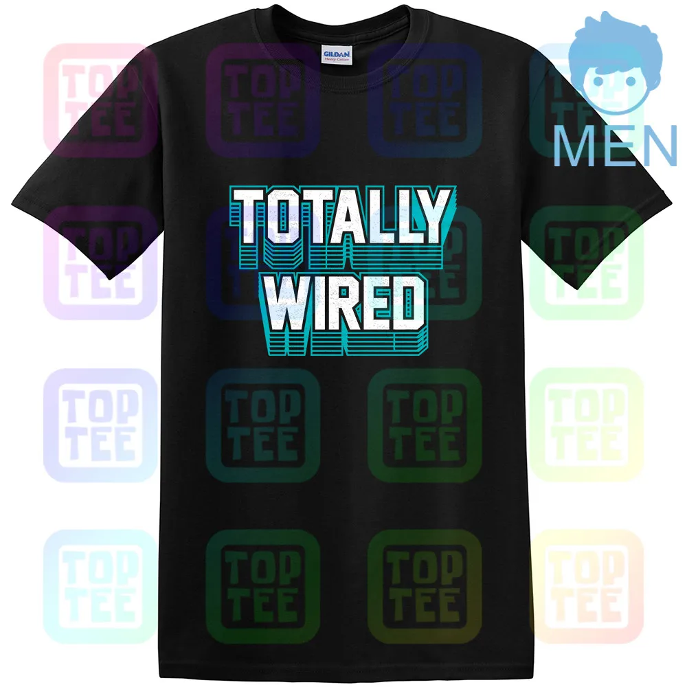 Футболка для взрослых с надписью «totly WIRED THE FALL PUNK ROCK MARK BAND E SMITH» - Цвет: Черный
