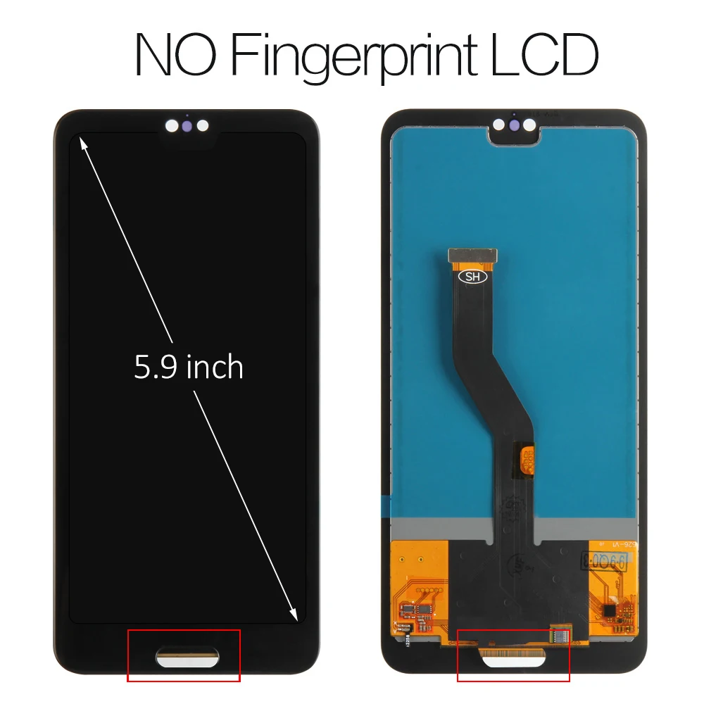5.9 No Fingerprint Ips для huawei P20 Pro lcd Сенсорная стеклянная панель для huawei P20 Plus дисплей CLT-AL00L сенсорный экран Рамка CLT-AL01 Запасная часть - Цвет: 5.9 No Fingerprint