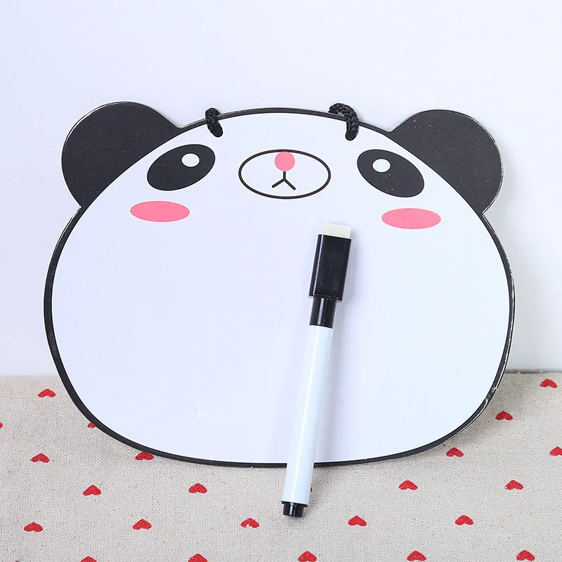 

Mini Whiteboard Writing Pad Paper Clipboard Folders Cartoon Note Board Clamp Kids Drawing Board Holder Plastic with Pen Plate