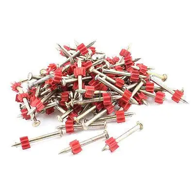 

100 Pcs 3mm Dia Shank 40mm Long Power Hammer Drive Pins Fasteners