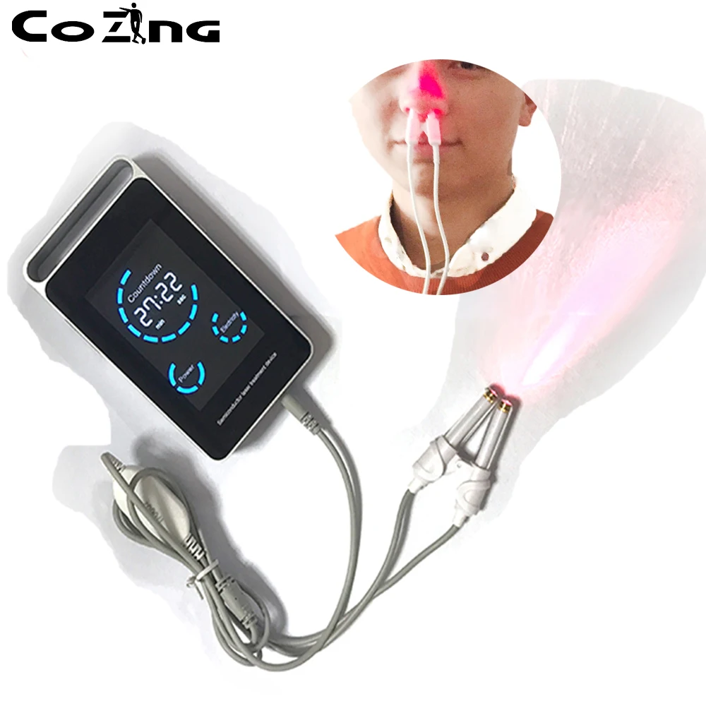 

650nm Cold Laser Rhinitis Semiconductor Soft Laser Therapy Device Nose Irradiation Cholesterol Red Light Treatment Instrument