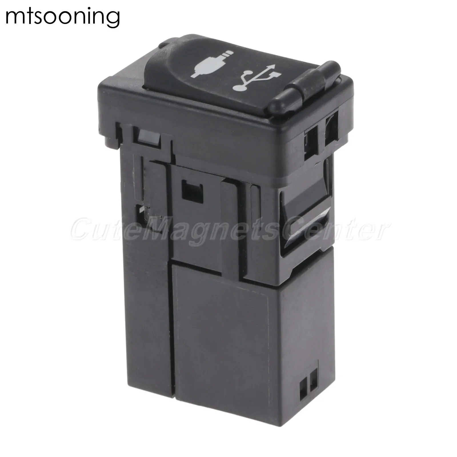 

mtsooning 1x Car AUX USB Port Adapter Jack Auto For Toyota Camry Corolla Tacoma Sienna Rav4 Highlander Avalon 2013-2017