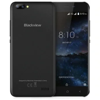 

Blackview A7 3G Smartphone Android 7.0 5.0 inch IPS Screen MTK6580A 1.3GHz Quad Core 1GB RAM 8GB ROM 0.3MP + 5.0MP Bluetooth 4.1