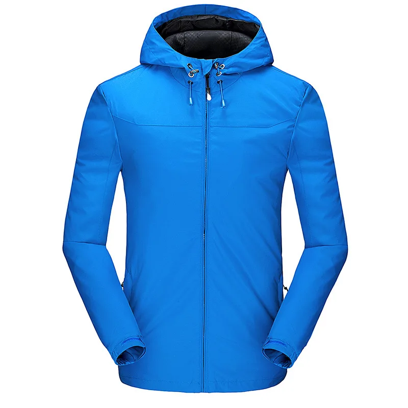 

Outdoor Waterproof Jacket Men's Simple Hooded Cardigan Jacket New Style Spring And Autumn Casual Slim Fit Trend Hooded MEN'S Out