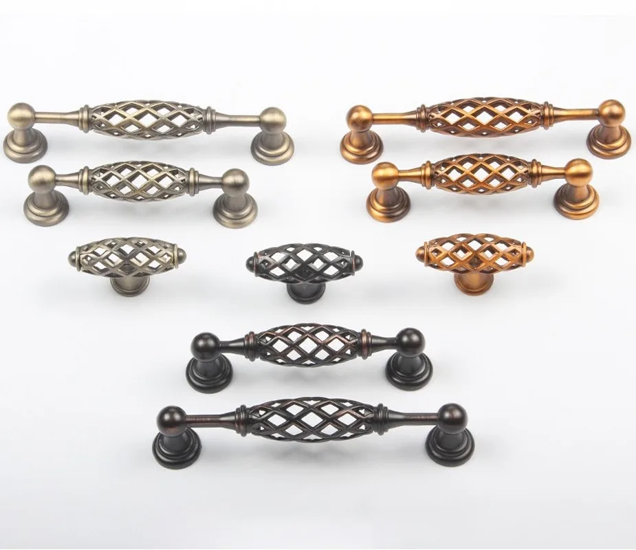 Vintage Birdcage Door Handle Antique Furniture Knobs and Handles for