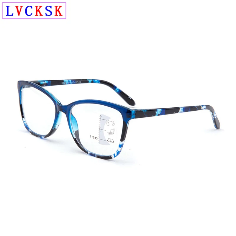 

TR90 Progressive multifocas Blue Light Blocking Reading Glasses for Women Men Look Near Far Presbyopia Spectacles Magnifier N5