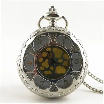 

Antique Pocket Watches Hollow Out Flower Unisex Vintage Transparent Retro Necklace Pocket & Fob Watch With Chain For Men Women