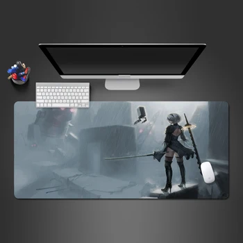 

Nier Game Mouse Pad Rubber Professional PC Gaming Computer XL Mousepad Washable Big Desk Mat To Gamer Best Christmas Gift