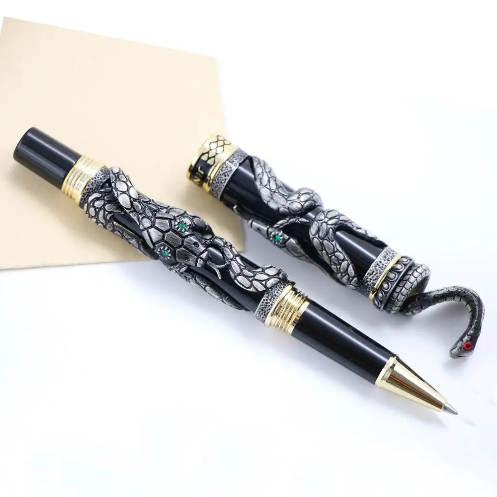 Высококачественная Роскошная Шариковая ручка Jinhao Snake 0 7 мм новинка Cobra с 3D