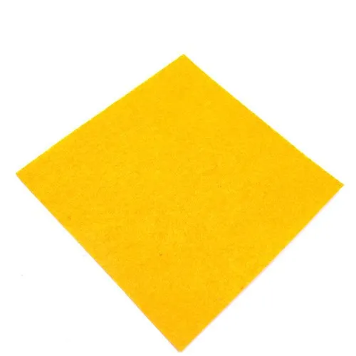 yellow 15*15 см войлочная ткань DIY ремесло для детей войлочная шерсть листья гирлянды игрушки подарки для шитья хранения детского сада дома декорированная кукла поставки - Цвет: yellow