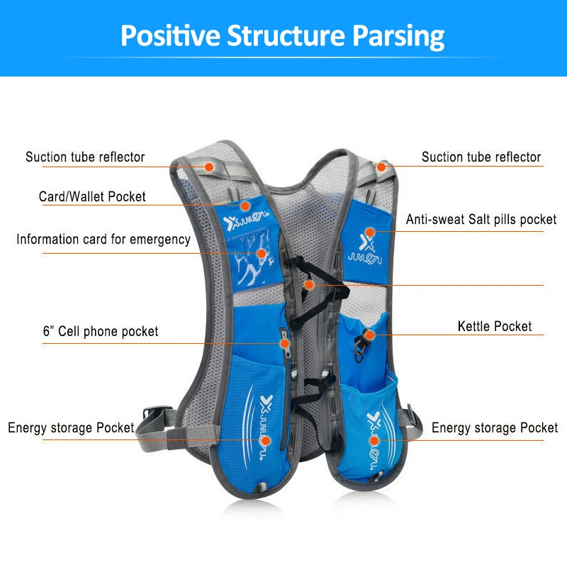 Спортивный рюкзак, походный гидратационный пакет, велосипедный жилет для бега + 2L водный Пузырь, Открытый походный рюкзак для путешествий