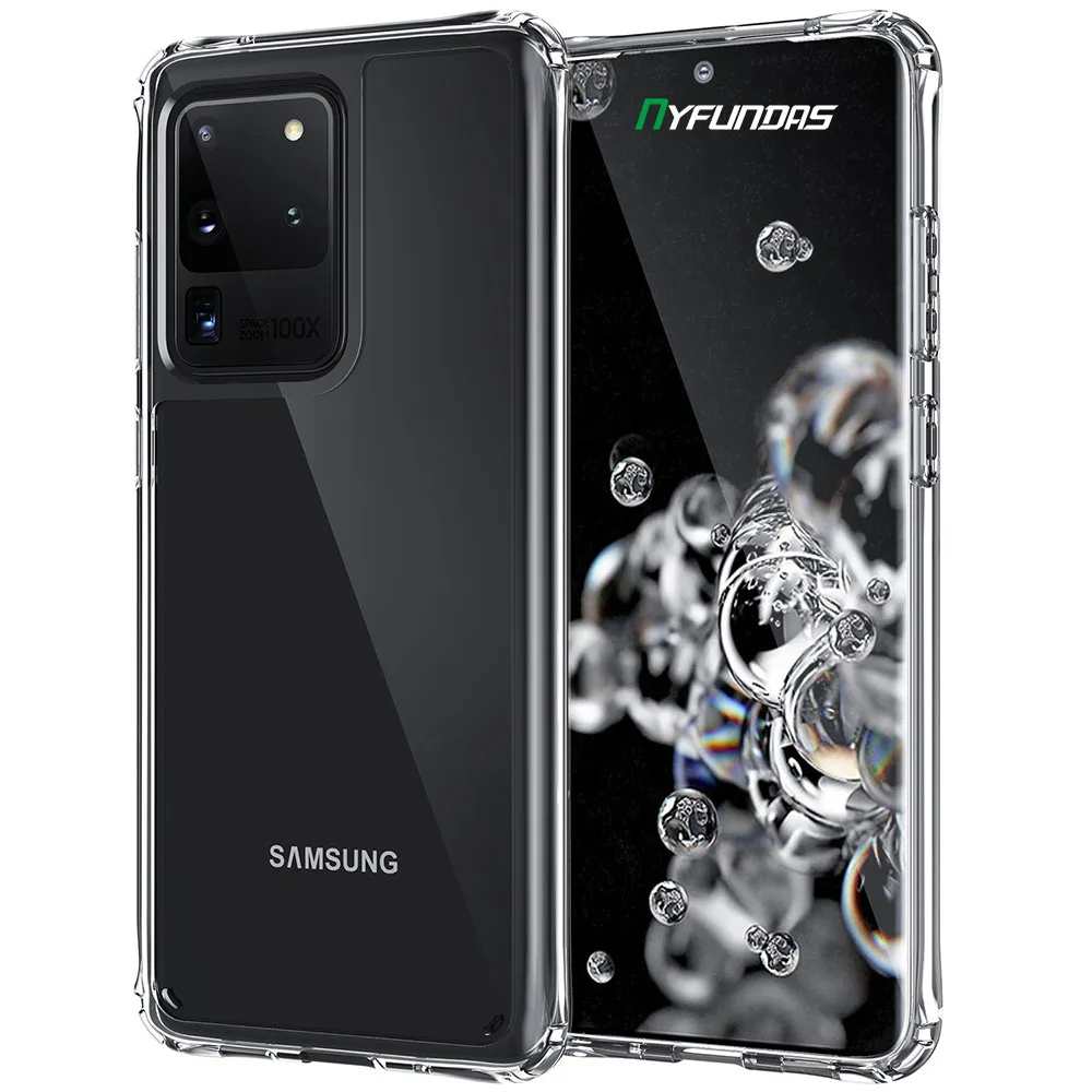 Hybrid Clear Phone Case For Samsung Galaxy S20 Ultra Note 20 S21 Plus Transparent Silicone Hard Protective Cover Original Brand | Мобильные