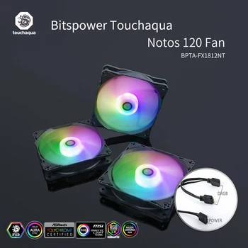 

Bitspower Touchaqua BPTA Notos 120 Fan , 5v 3pin ARGB 120mm PWM Cooler , 7 Leaves , Noise Level 25Dba , Max Airflow 59CFM