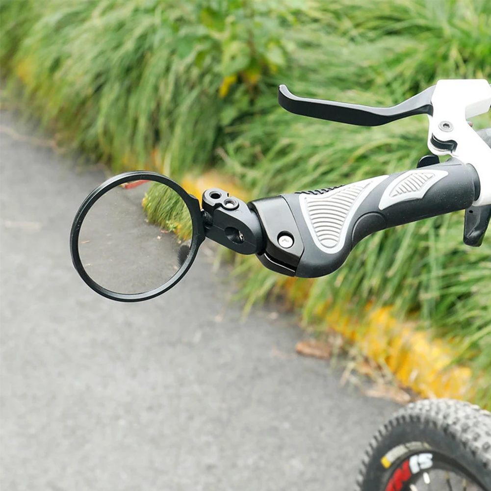 

Adjustable Angle Drop Bar Shock Proof Bike Mirrors Stainless Steel Black Cycling Outdoor Rear View Rotary Universal Road Bicycle